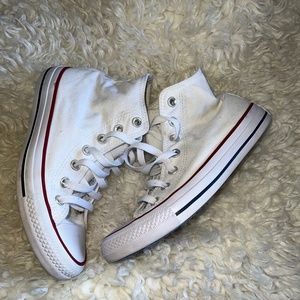 Womens Converse white high tops